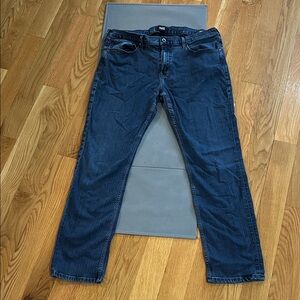 PAIGE Men's Deep Blue Straight Jeans